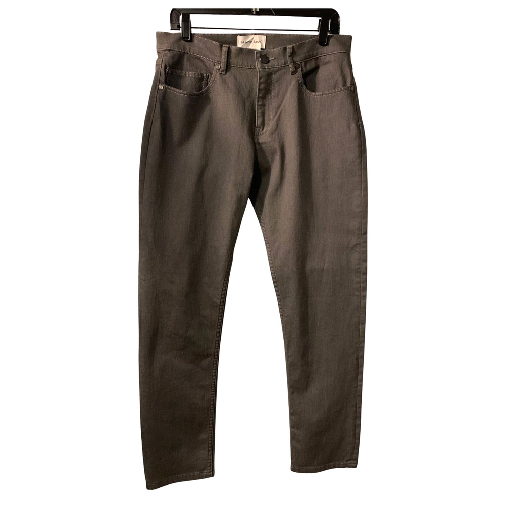 Ministry of Supply Mens Chroma Denim Jeans Size 32 x 32 Standard Gray Straight